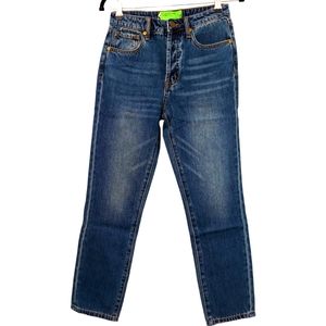 NWT Free People x Sandrine Rose Mid-Rise Straight Leg Jeans Size 25